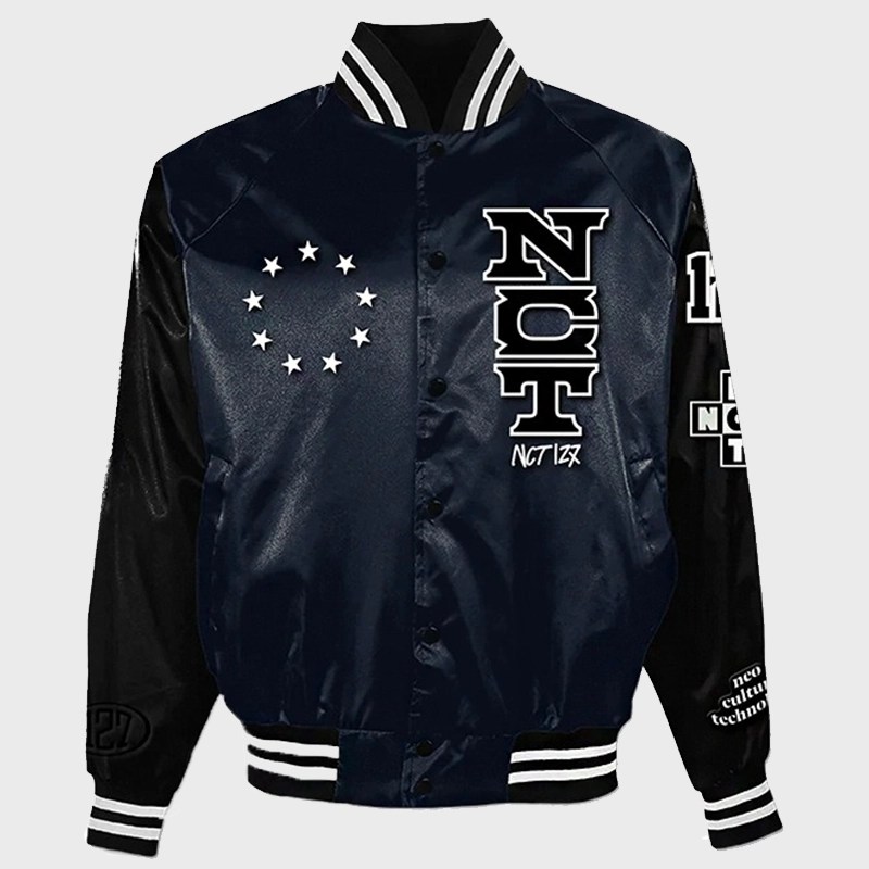 Unisex NCT Blue And Black 127 Jacket