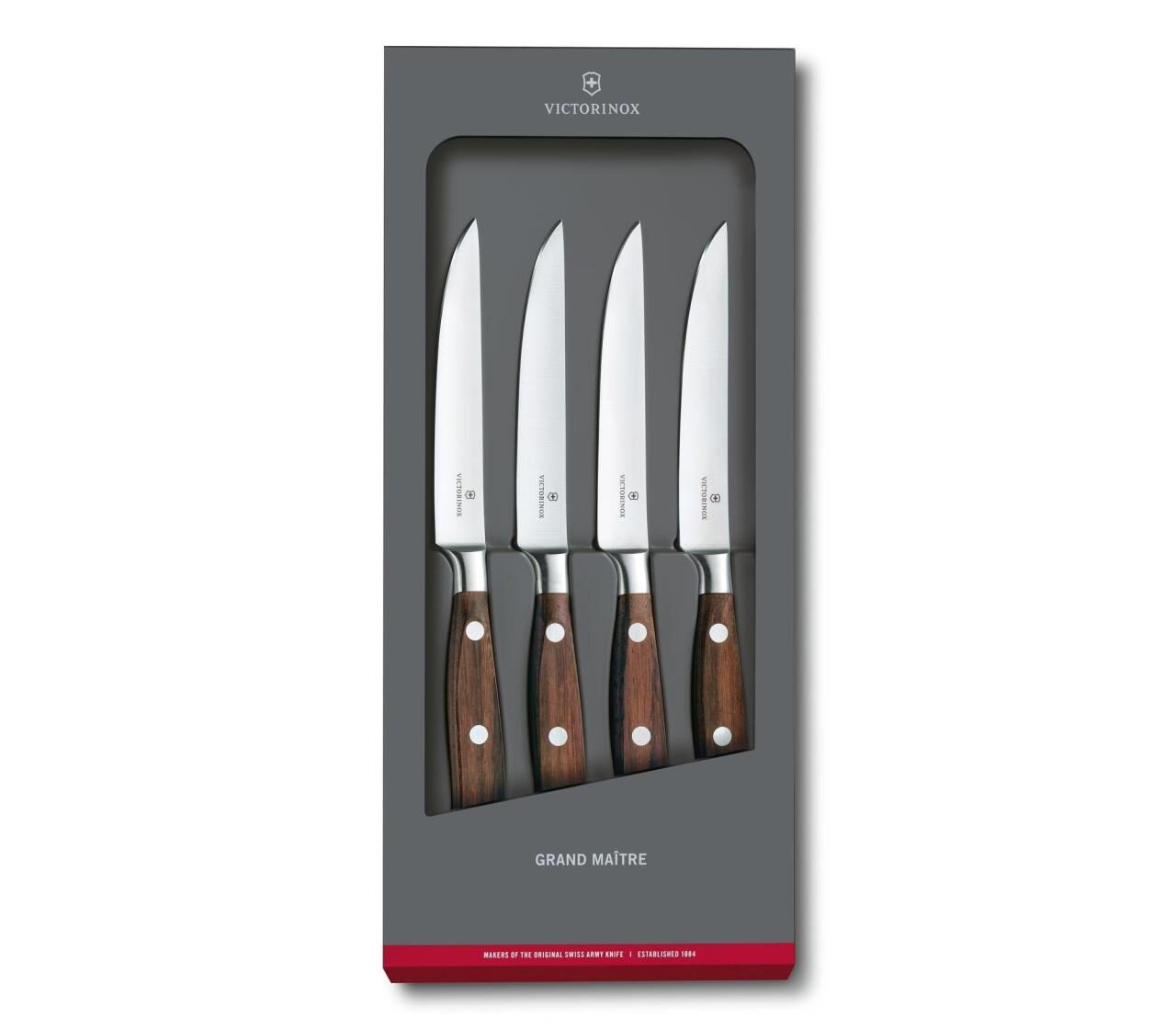 SteakmesserSet, Victorinox, Grand Maître, 4teilig, Holz