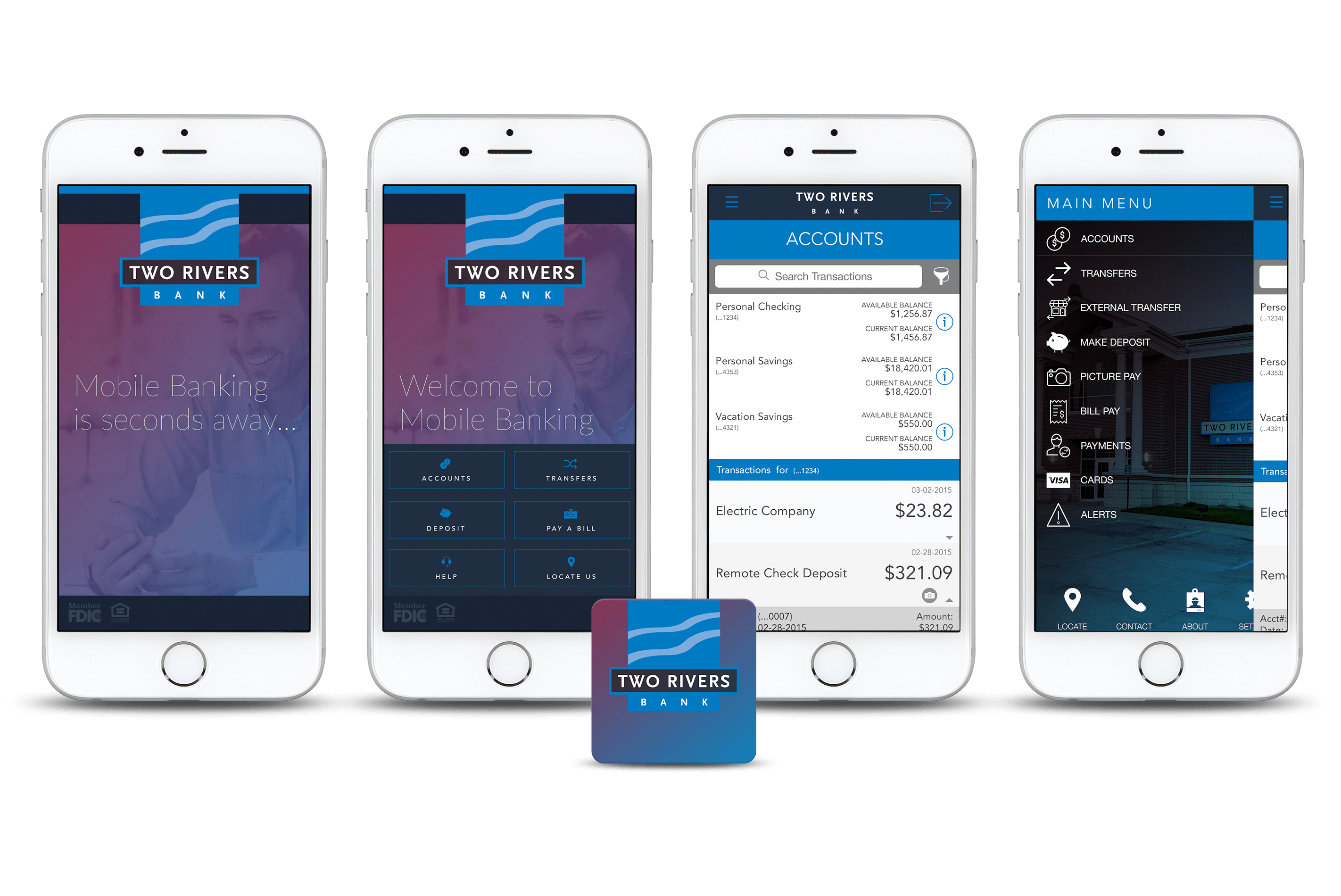 Two Rivers Bank Mobile Banking App Daniel Falquez