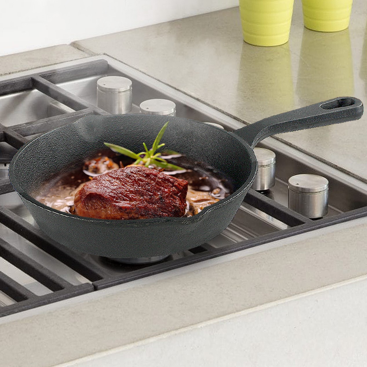 16cm Cast Iron Grill Pan Oven Proof Daniel James Products