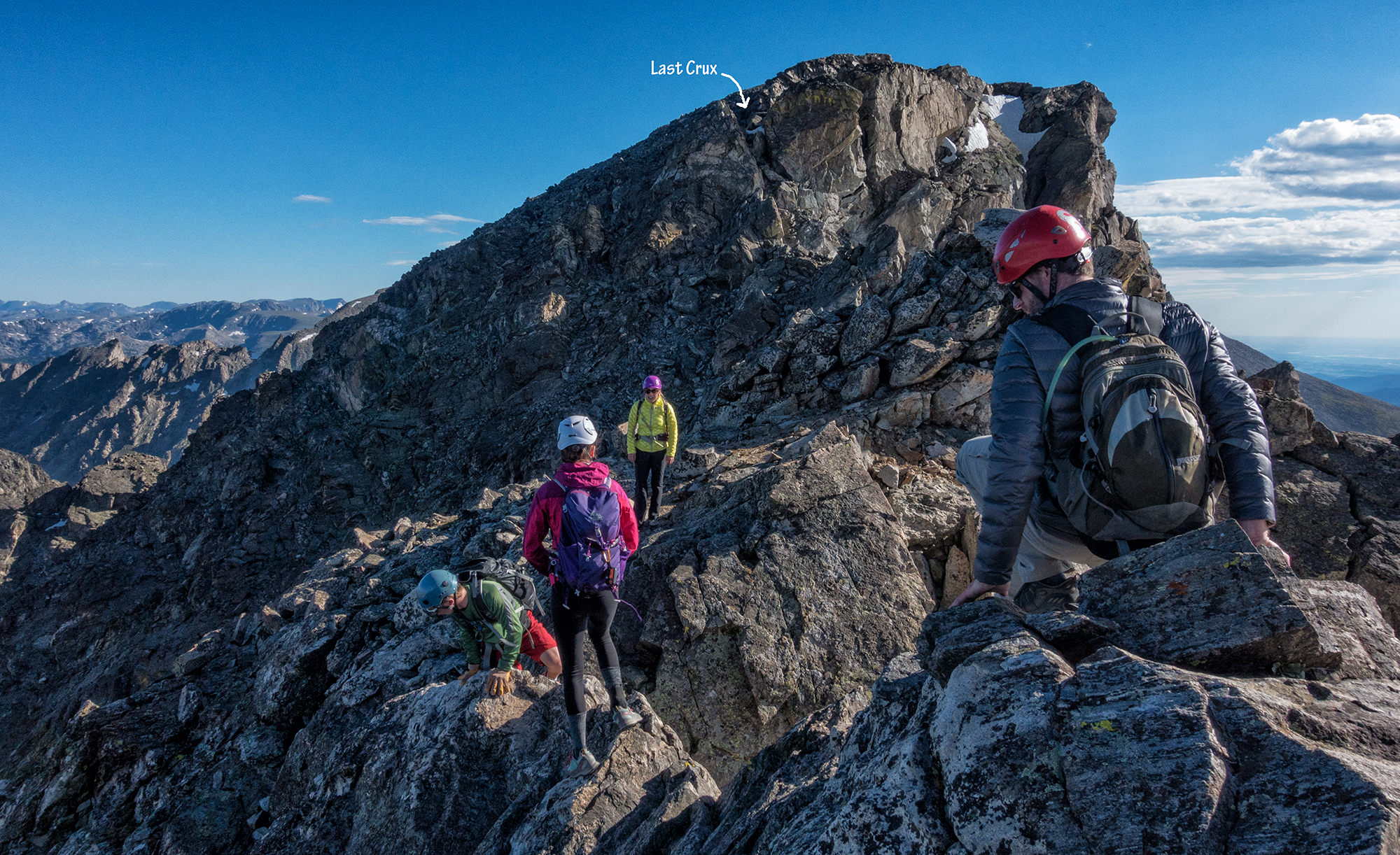 A Narrow Section. SouthNorth Arapaho Peaks, Colorado, 2016 The