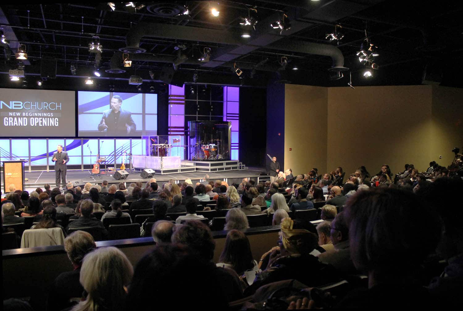 NEW BEGINNINGS DFW CHURCH CONVERTS A CINEPLEX INTO A POWERFUL SOUNDING