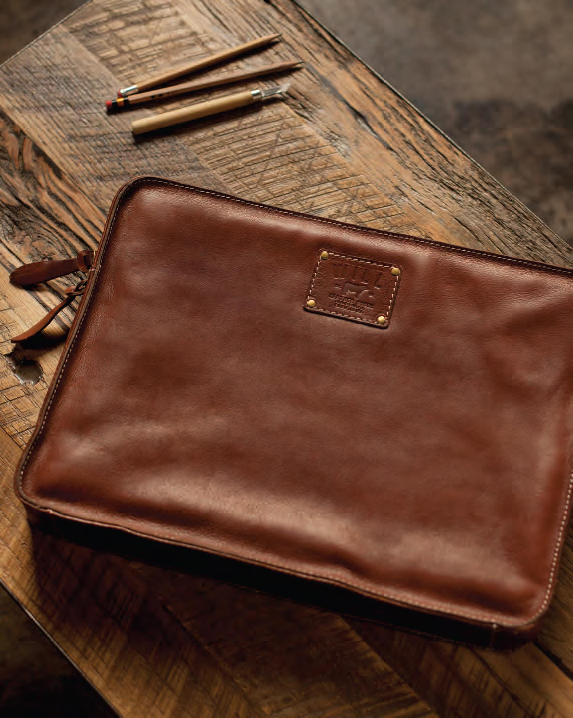 Will Leather Goods Hopper Messenger BagFree Monogramming from Dann