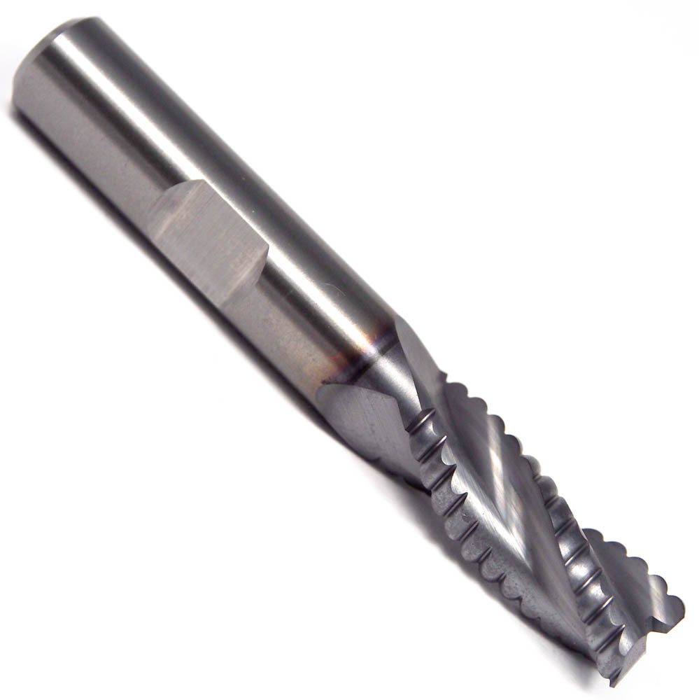HANITA Carbide Roughing End Mill 3/8" 3FL TiCN TC4A0R10004 Dan's