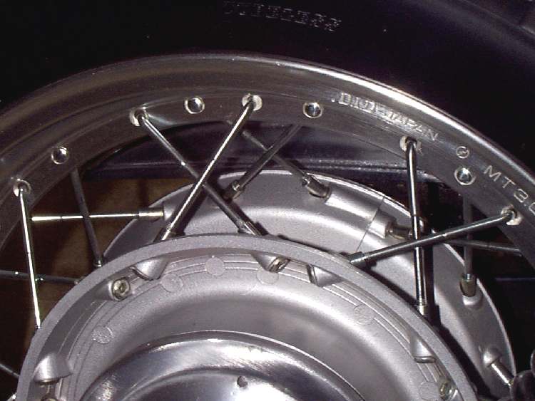 Dan's Motorcycle "Lacing up a Wire Spoke Wheel"