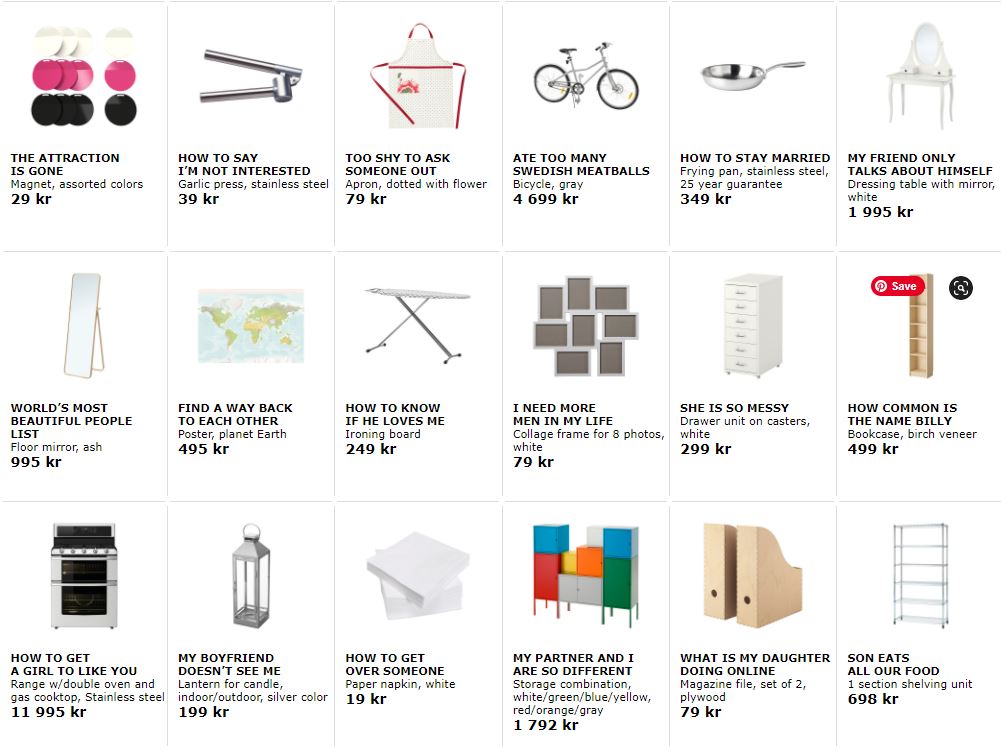 IKEA renomme ses produits pour résoudre vos problèmes de cœur 💔