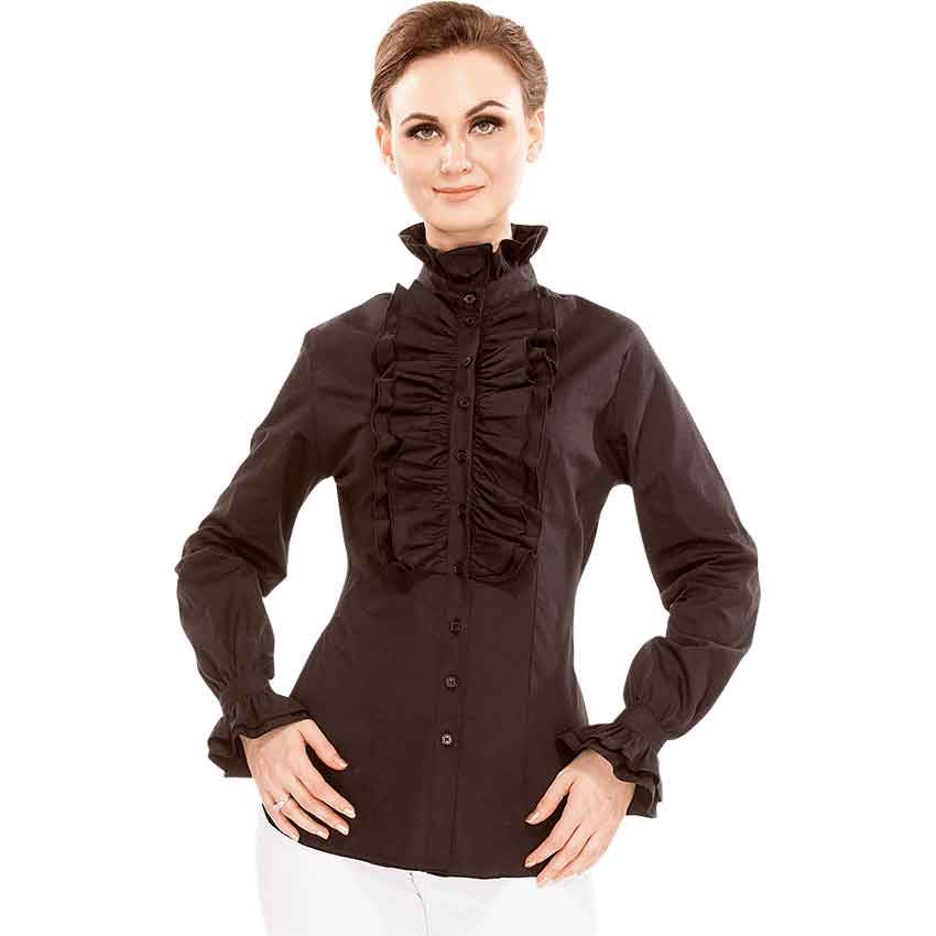 Zylphia Standup Collar Blouse