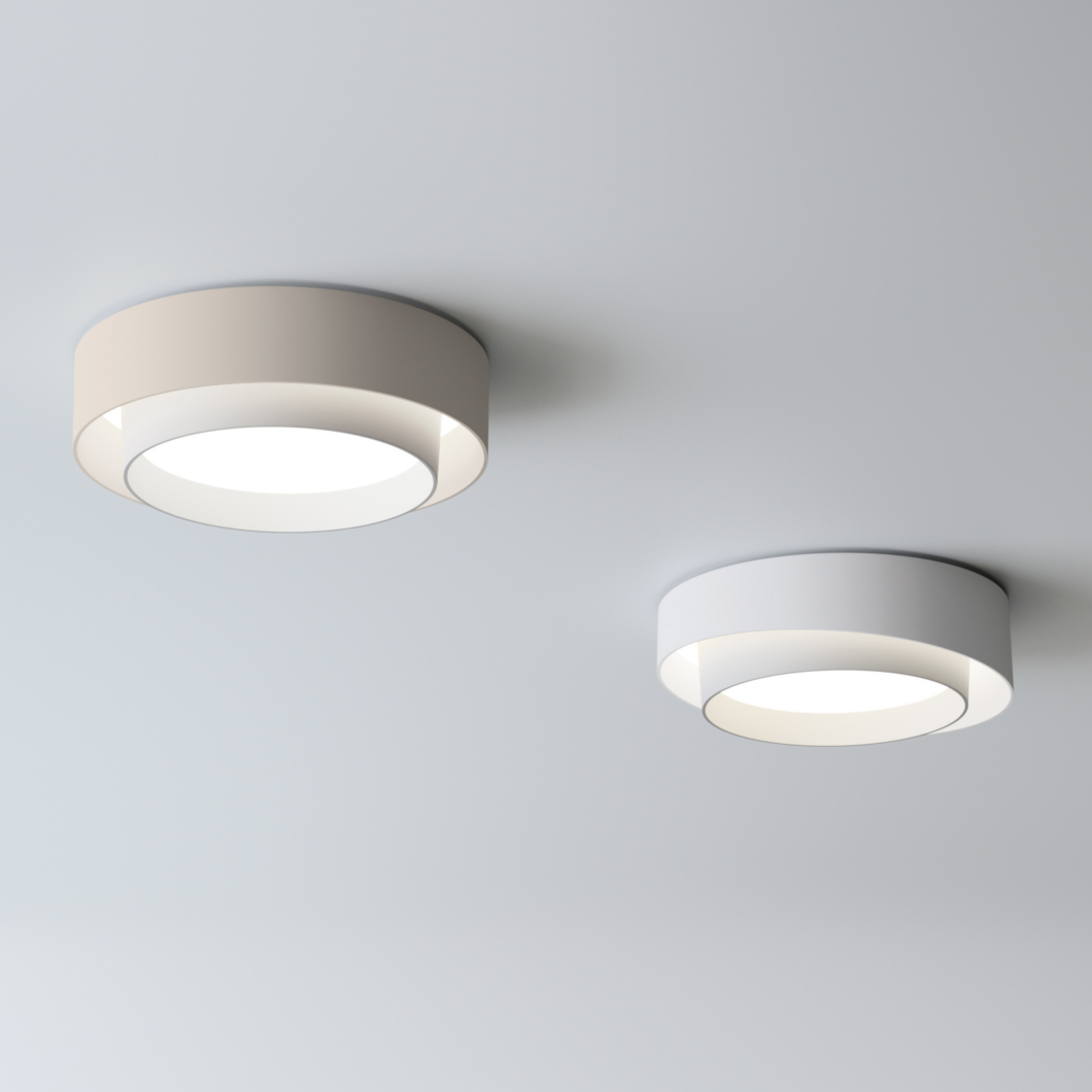 Vibia Centric Wall/Ceiling Light Darklight Design Lighting Design
