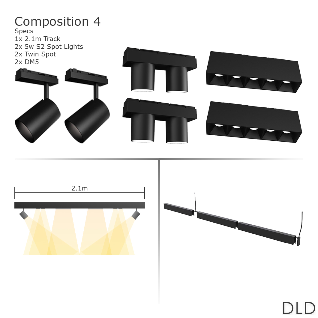 DLD Shadowline Suspension Track System Package Darklight Design