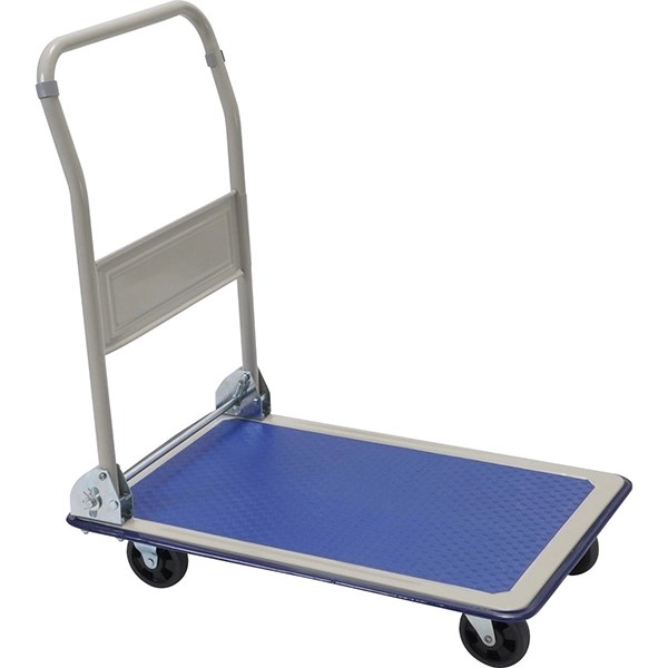 台車 折りたたみ式 スチール製 MSTPR150 ブルー 台車のレンタル 台車 折りたたみ式 スチール製 MSTPR150 ブルー