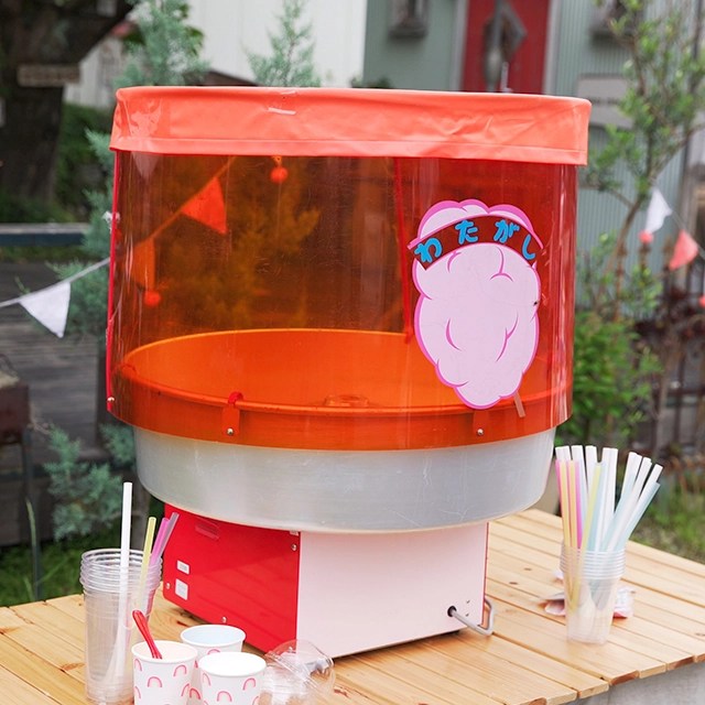 綿菓子機（わたがし・わたあめ）大・色いろザラメ 100人分セットのレンタル 綿菓子機（わたがし・わたあめ）大・色いろザラメ 100人分