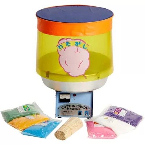 綿菓子機（わたがし・わたあめ）小・色いろザラメ 100人分セットのレンタル 綿菓子機（わたがし・わたあめ）小・色いろザラメ 100人分