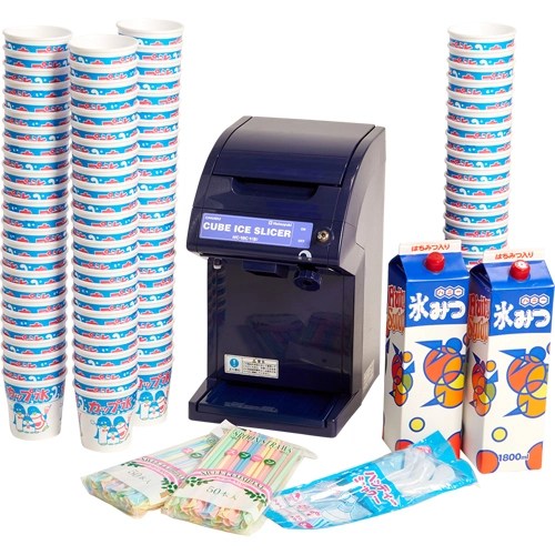 電動タイプ キューブアイススライサー 初雪氷削機 かき氷100人分セットのレンタル 商品レビュー 電動タイプ キューブアイススライサー 初