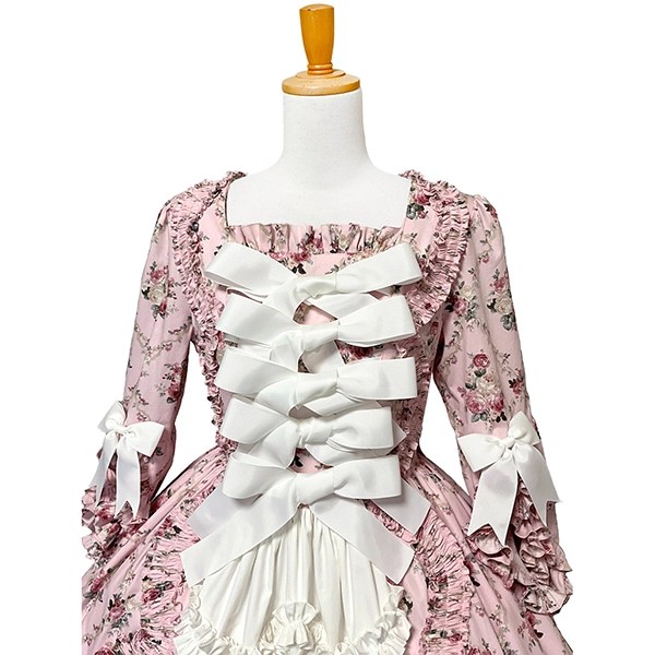 ロココ薔薇ドレス アンティークフリルのクラシックワンピ AND ROMEO アンドロミオ ゴスロリ ロリータのレンタル ロココ薔薇ドレス