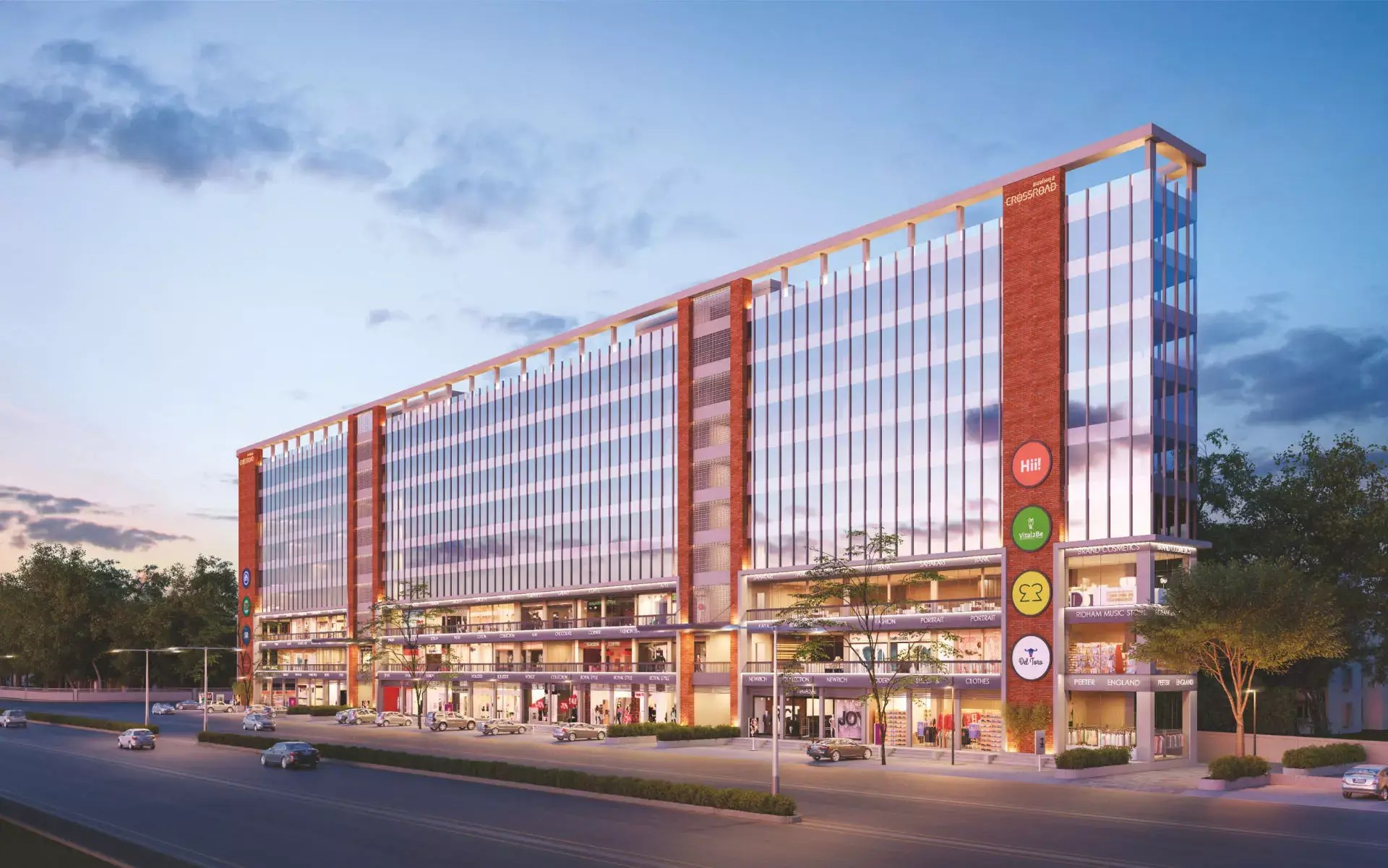 DARSHANAM CROSSROAD SHOPS SHOWROOMS & OFFICES SOMATALAV CHAR RASTA