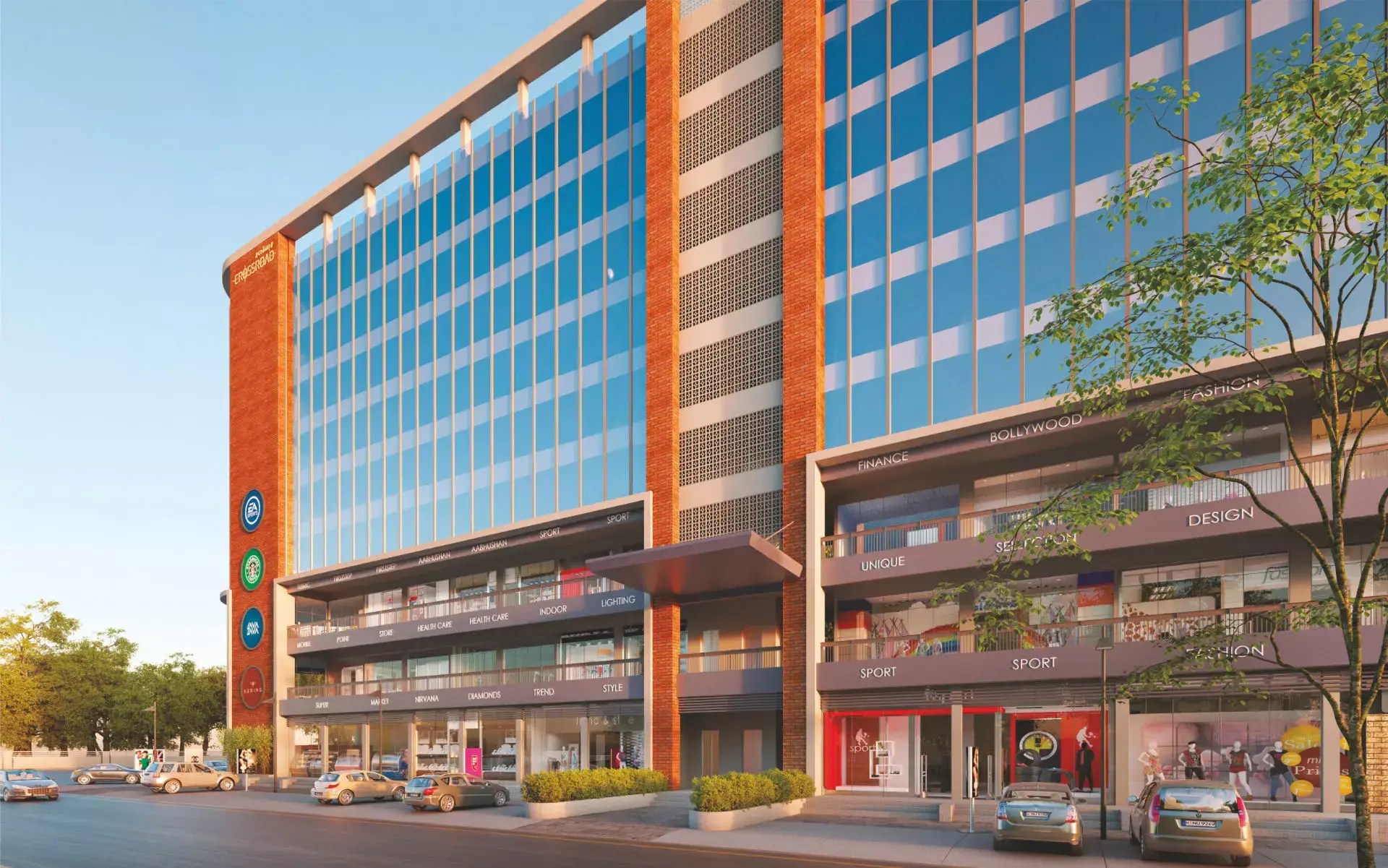 DARSHANAM CROSSROAD SHOPS SHOWROOMS & OFFICES SOMATALAV CHAR RASTA