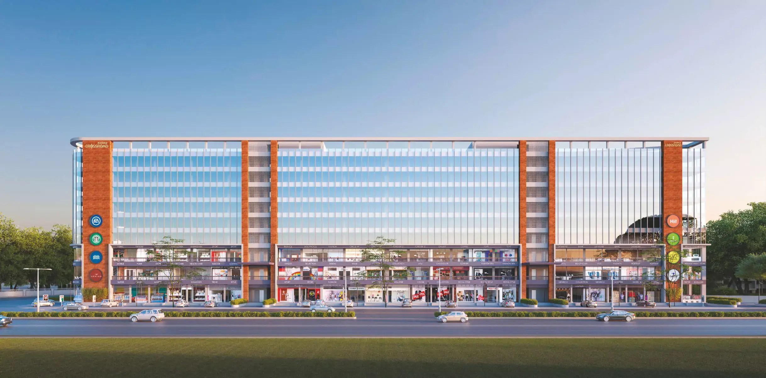 DARSHANAM CROSSROAD SHOPS SHOWROOMS & OFFICES SOMATALAV CHAR RASTA