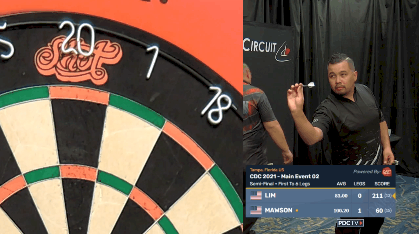 New TV/Streaming Scoreboard DartConnect