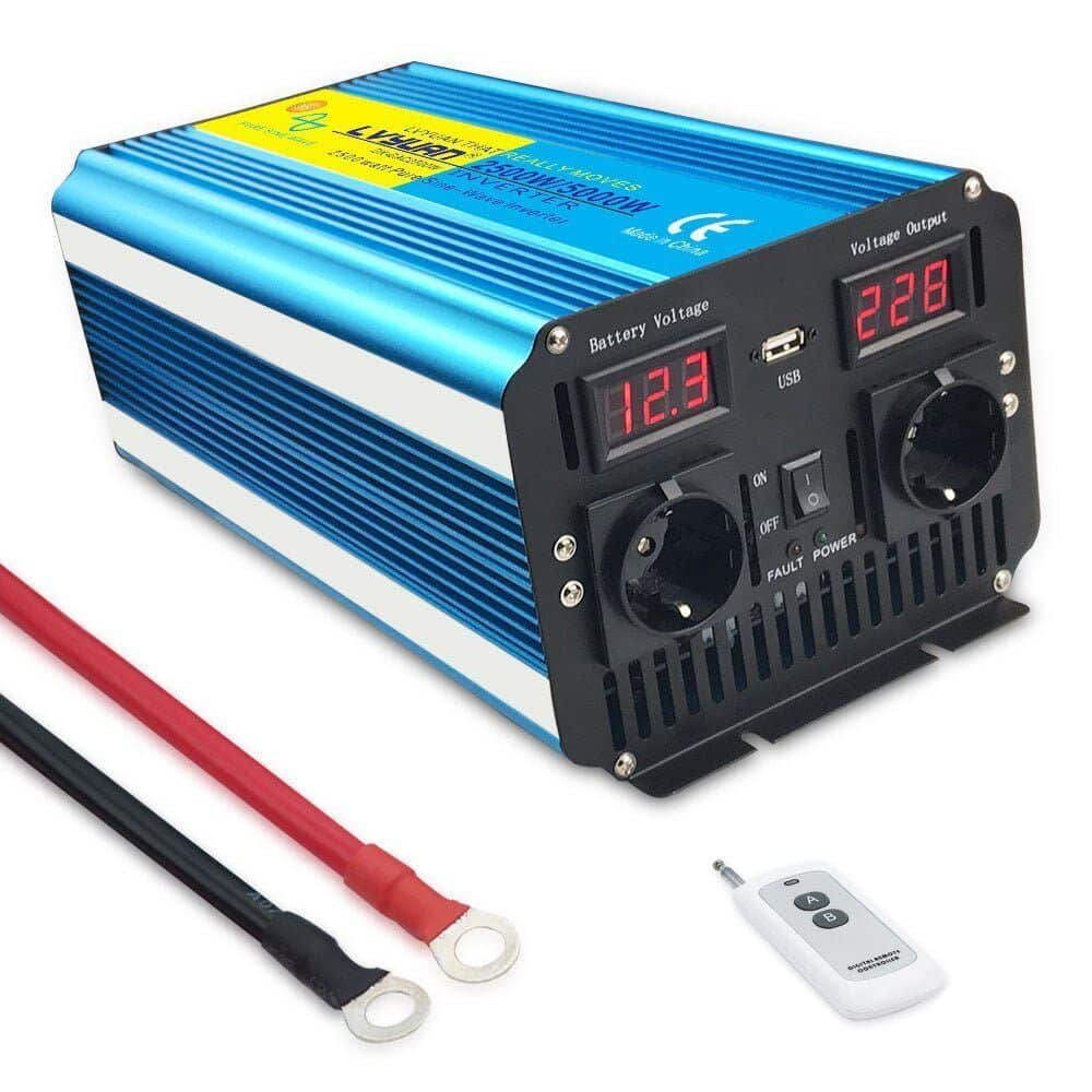 7000W Pure Sine Wave Solar Power Inverter DC 12V 24V To AC 220V 230V