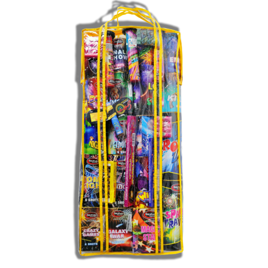 Assortment Bag 4 Yellow Darwin Fireworks