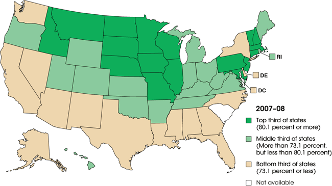 Education Map Of United States - United States Map