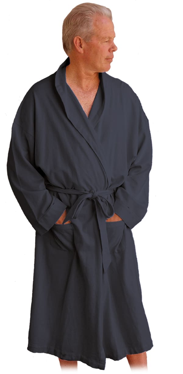 Dash Hemp Spa robe for men in low loop French Terry.