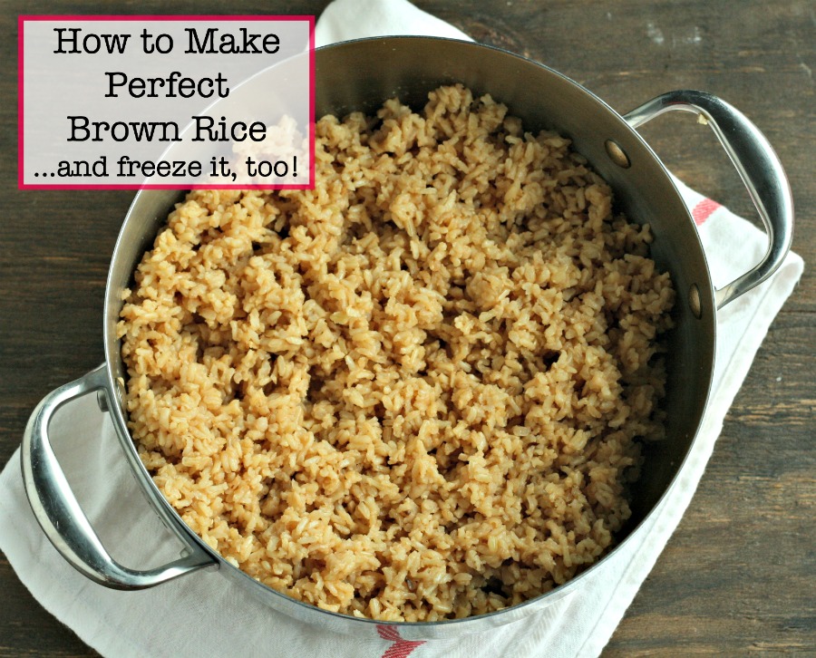 How to Make Perfect Brown Rice (...and freeze it too!) Dash Of Evans