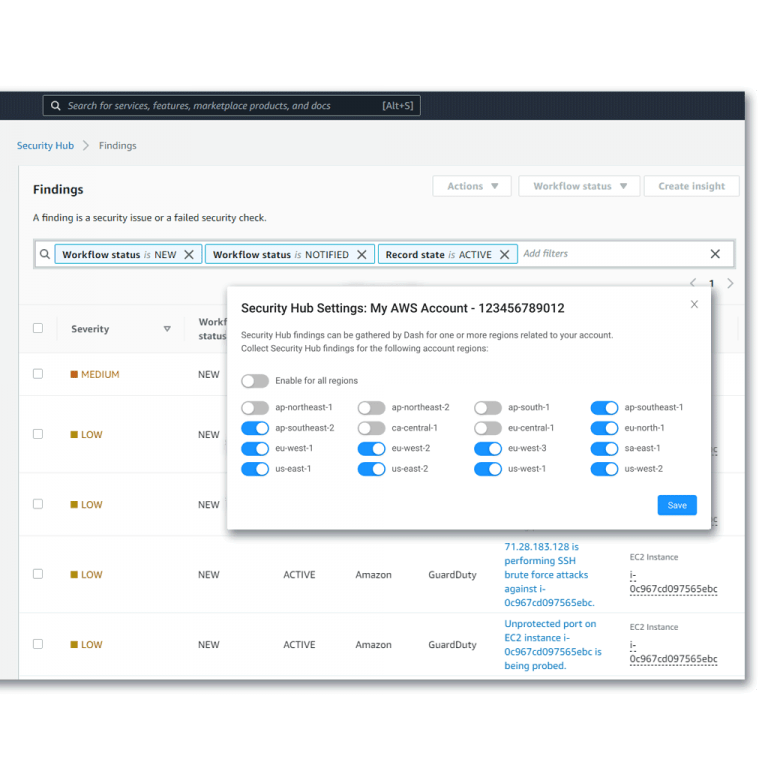 AWS Security Hub Security and Compliance Dash Solutions