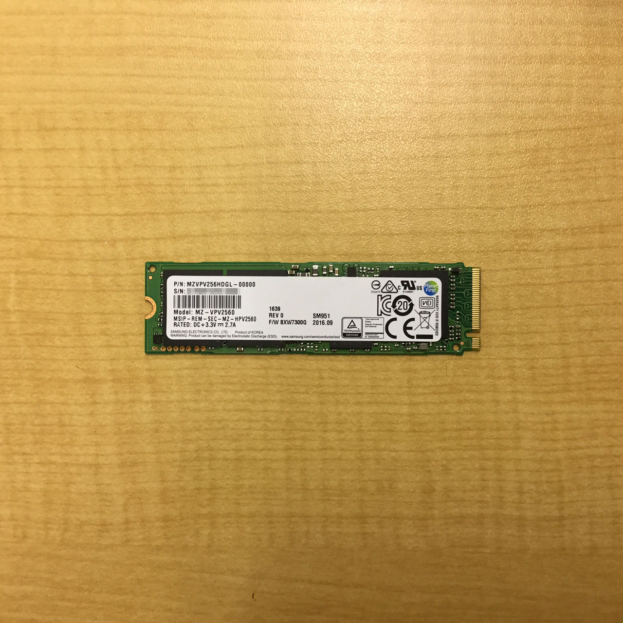 SSD【MZVPV2560】のデータ復旧に成功！ データ復旧 大阪駅1分 全国No.1出張実績｜物理障害も対応可能