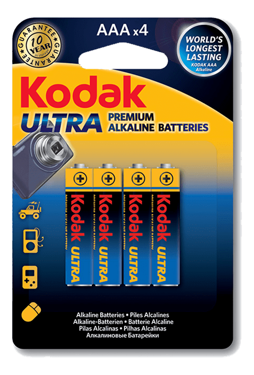 Kodak ULTRA premium alkaline AAA battery (4 pack) Kodak30959521