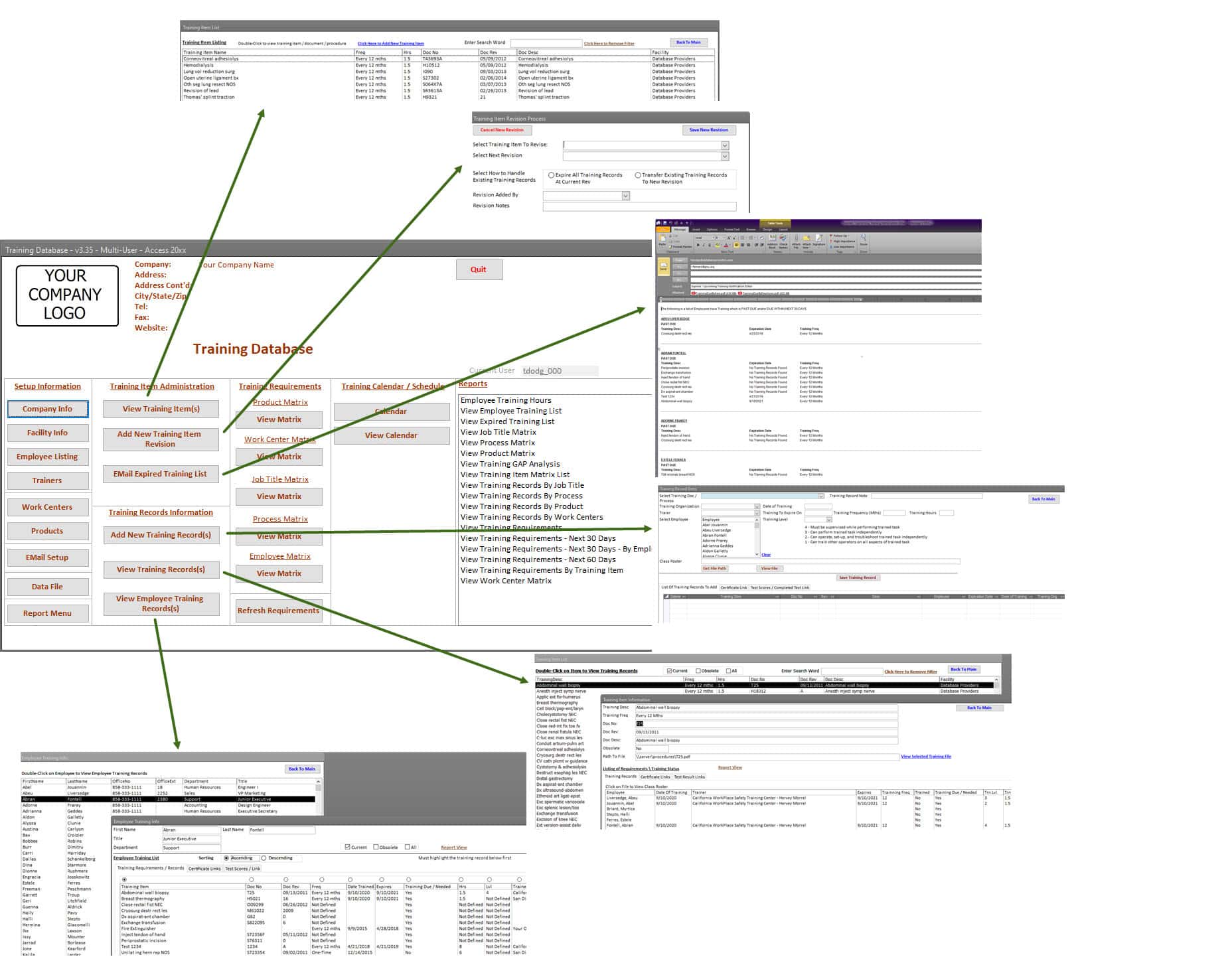 SimpleManufacturing™ Employee Training Module Easy Navigation