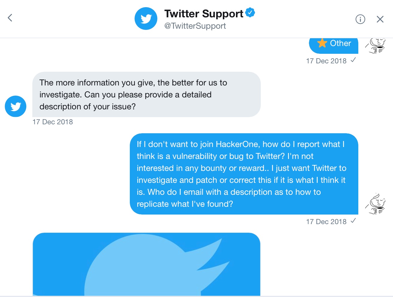 Why doesn’t Twitter have a way to notify them of leaks or concerns