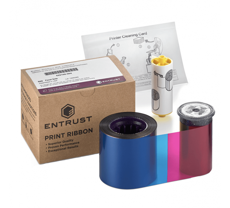 Entrust 525100005S100 Color Ribbon Kit, YMCKTKT Datacard Shop