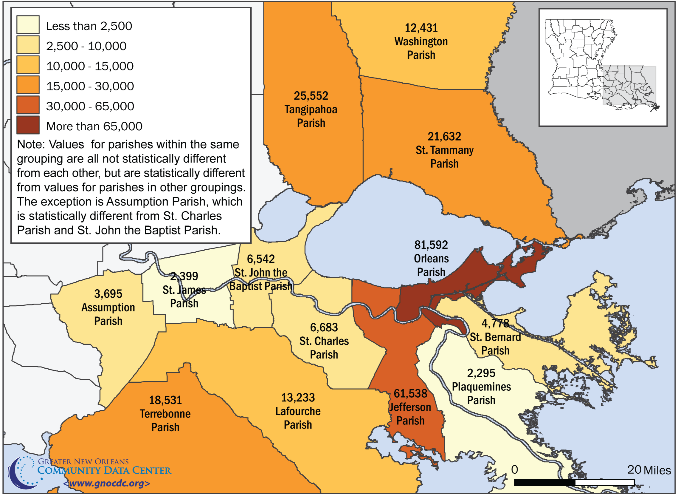 Louisiana Cities Population