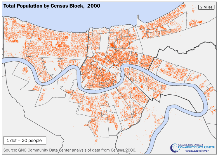 Shifts in Population and Loss of Children across the New Orleans Metro