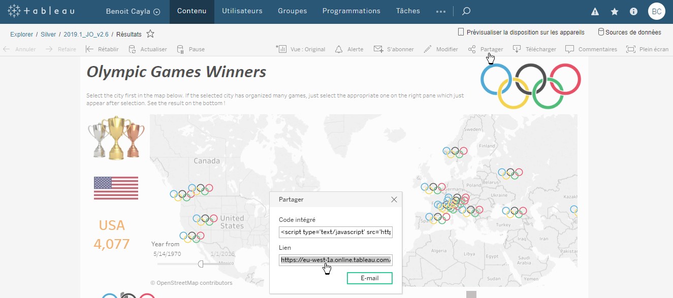 Embed your Tableau dashboards ! A.I. Shelf