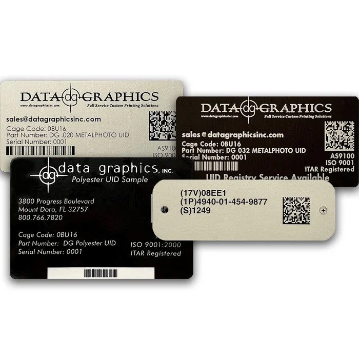 Barcode and Serialized Nameplates Data Graphics