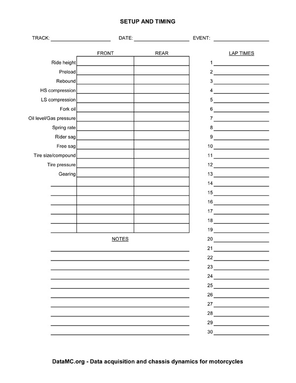 Record calculer suspension setup sheet célébrer Quantité de