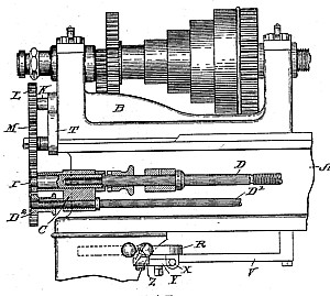 Us Patent: 592,966 - Feed Mechanism For Engine Lathes