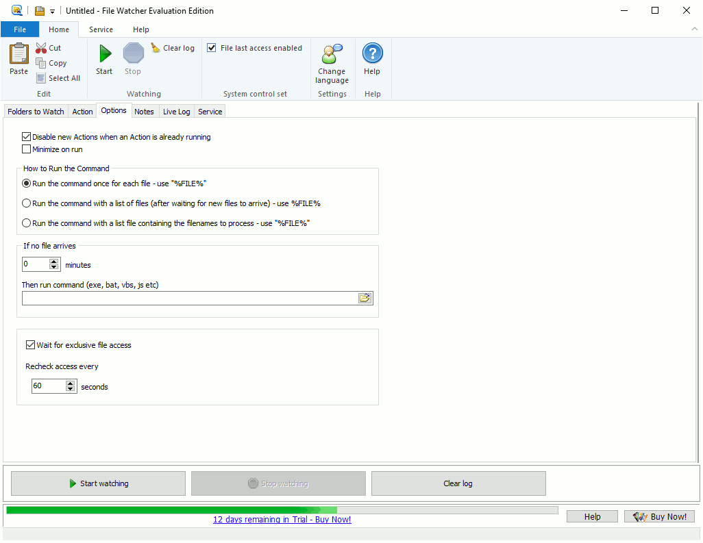 File Watcher screen shots