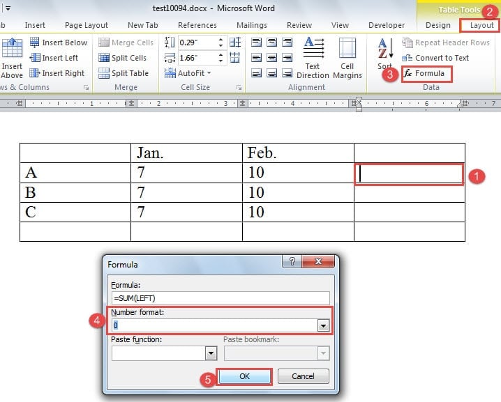 How To Insert One Cell In Word Table