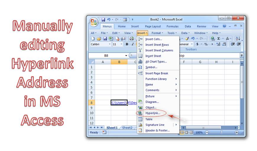 How to Manually Edit Hyperlink Address in MS Access