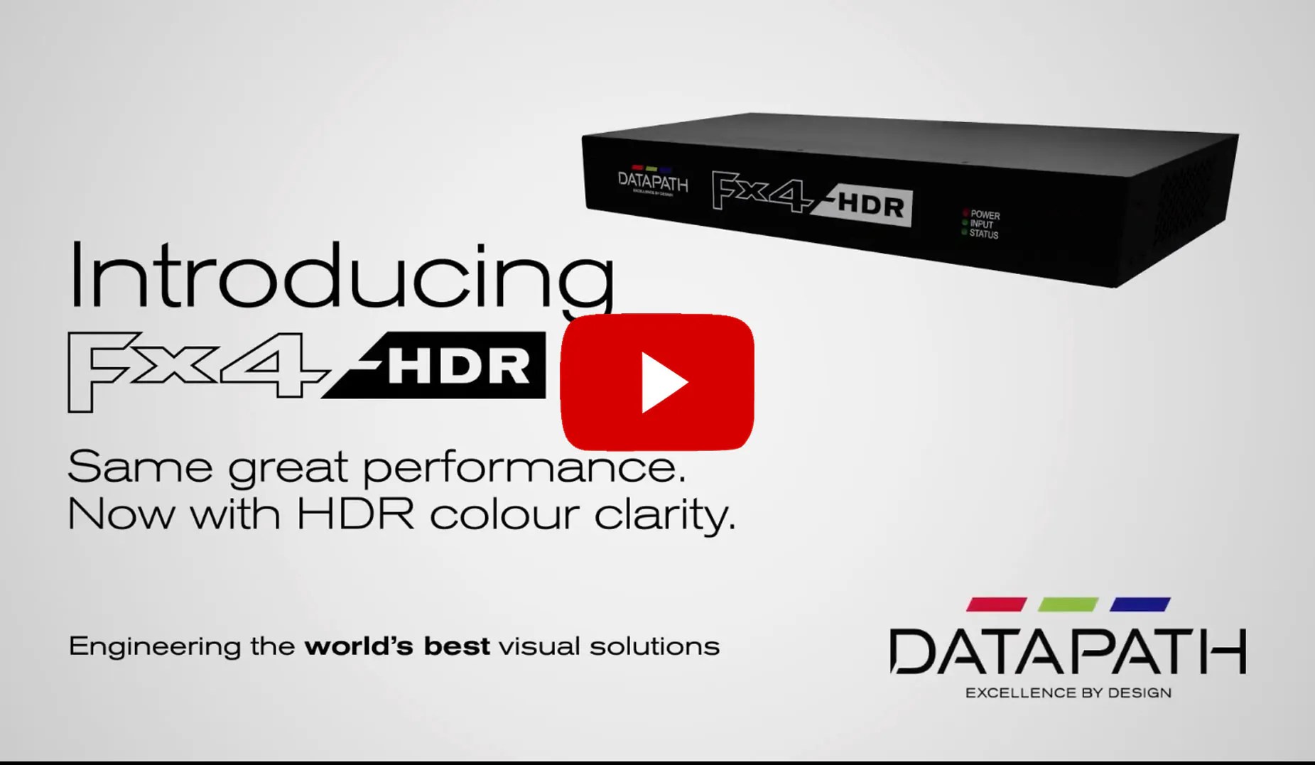 Datapath FX4 HDR Next generation HDR controller for video walls