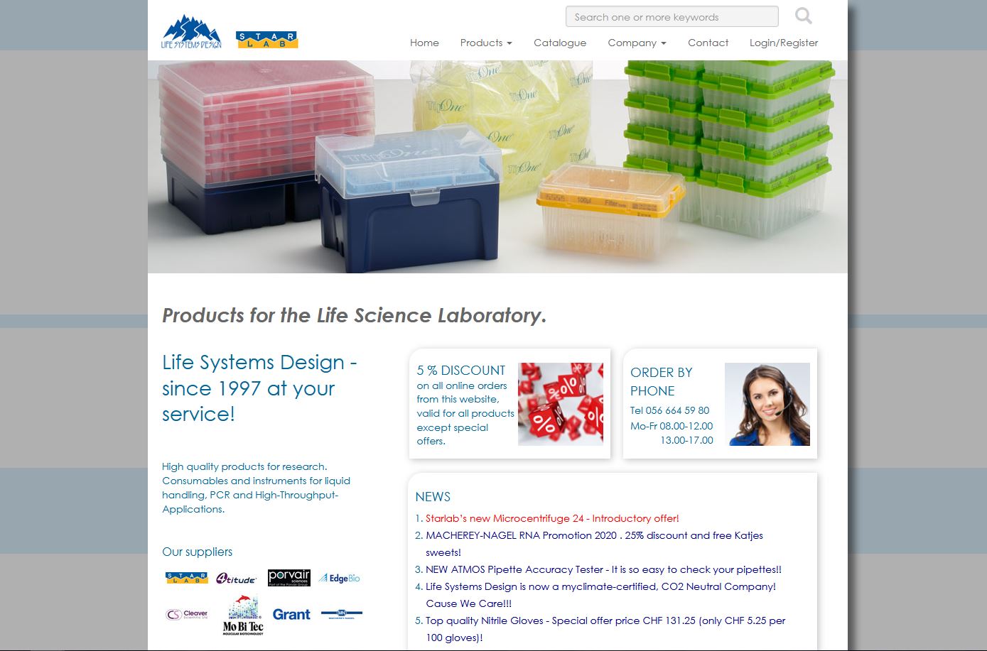 Referenzen starlab.ch/lifesystemsdesign.ch Design professionell