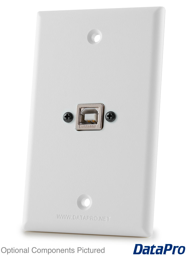 Waterproof USB-B Wall Plate -- DataPro