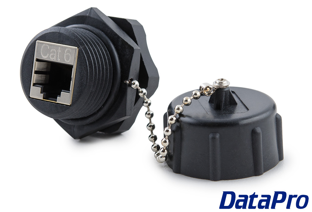 IP67 Waterproof Panel Mount Cat6 Coupler FemaleFemale DataPro