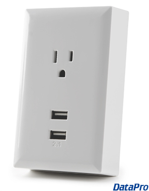 USB AC Adapter With 120v Passthrogh -- DataPro