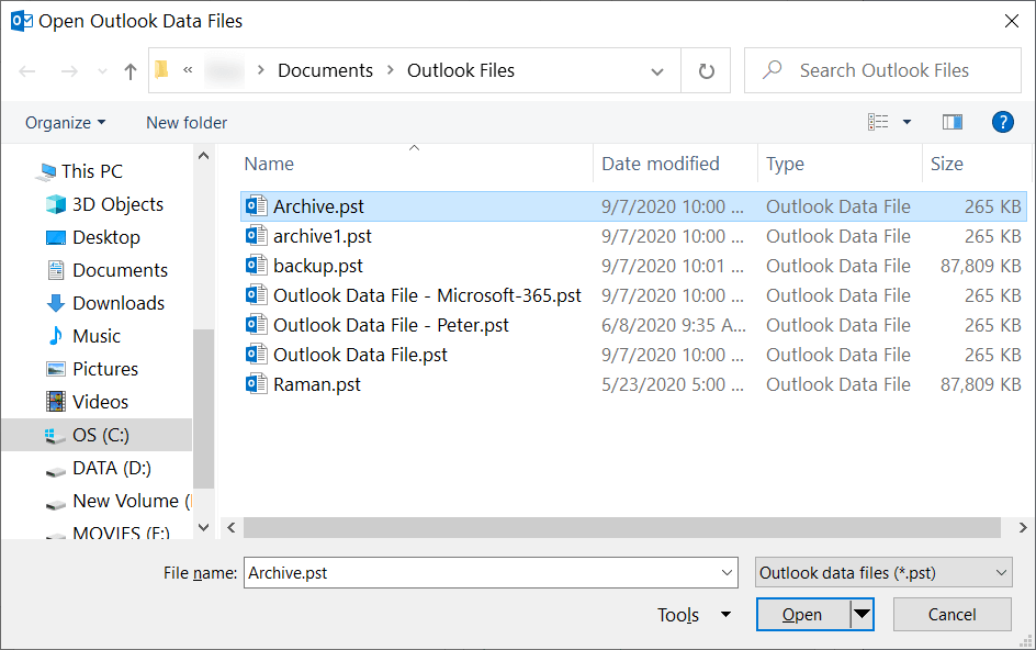 Methods to Access Archived Emails in Outlook