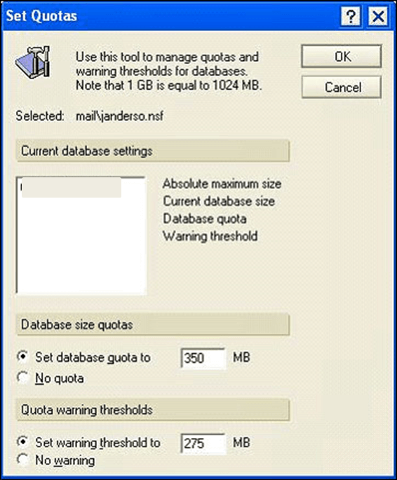 Ways to Manage Lotus Notes Database File Size Limit Exceeding Quota