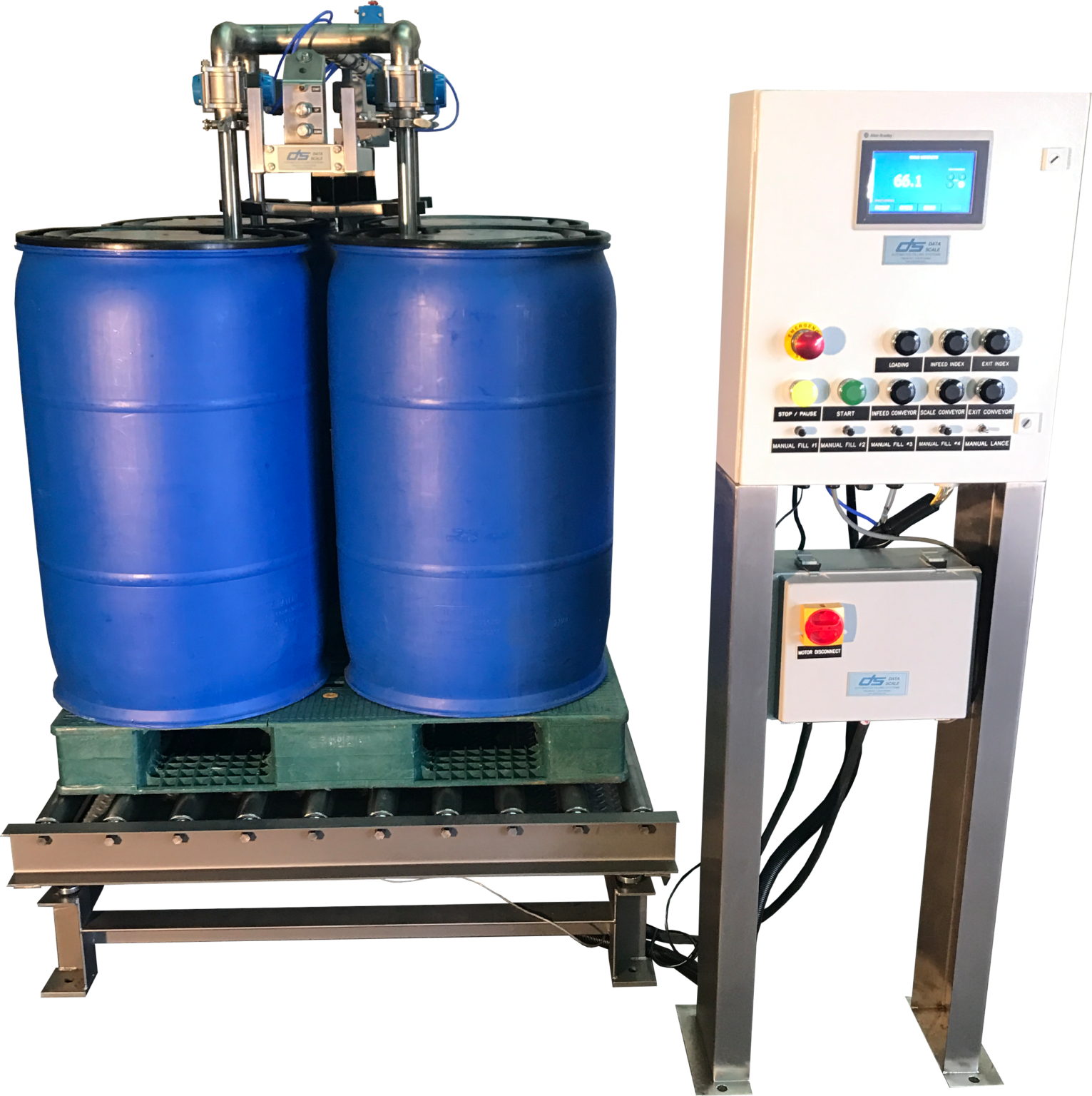 Drum and IBC/Tote Filling Data Scale Liquid Filling Systems